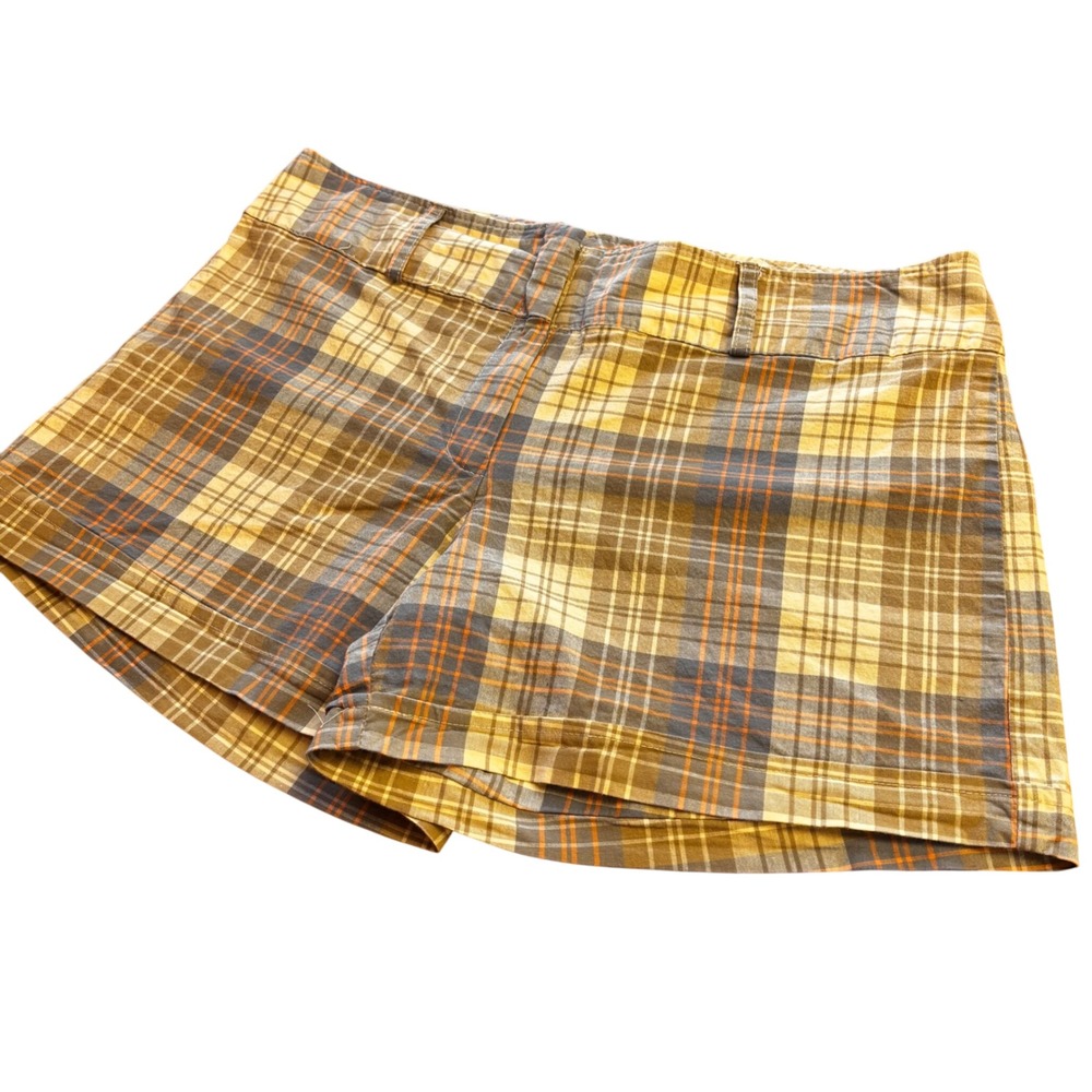 90s Cleveland Street Multicolor Plaid Fall Shorts Career Casual 38" XL Plussize